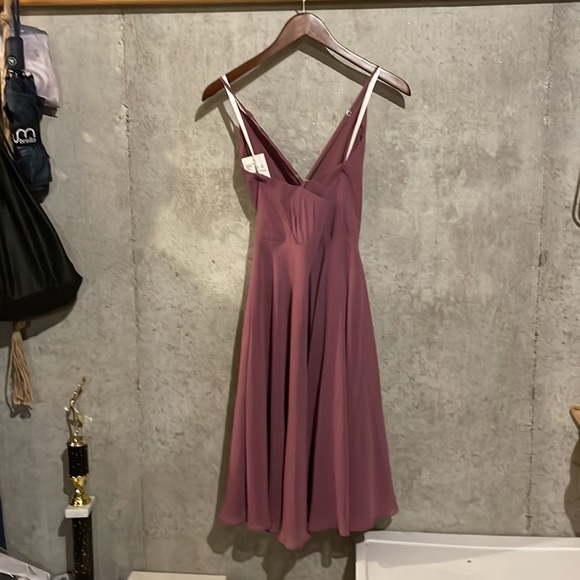 NWT David’s Bridal short spaghetti strap dress Size 2 - Picture 2 of 6